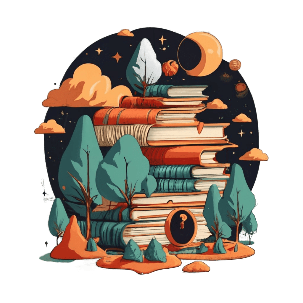 book pile